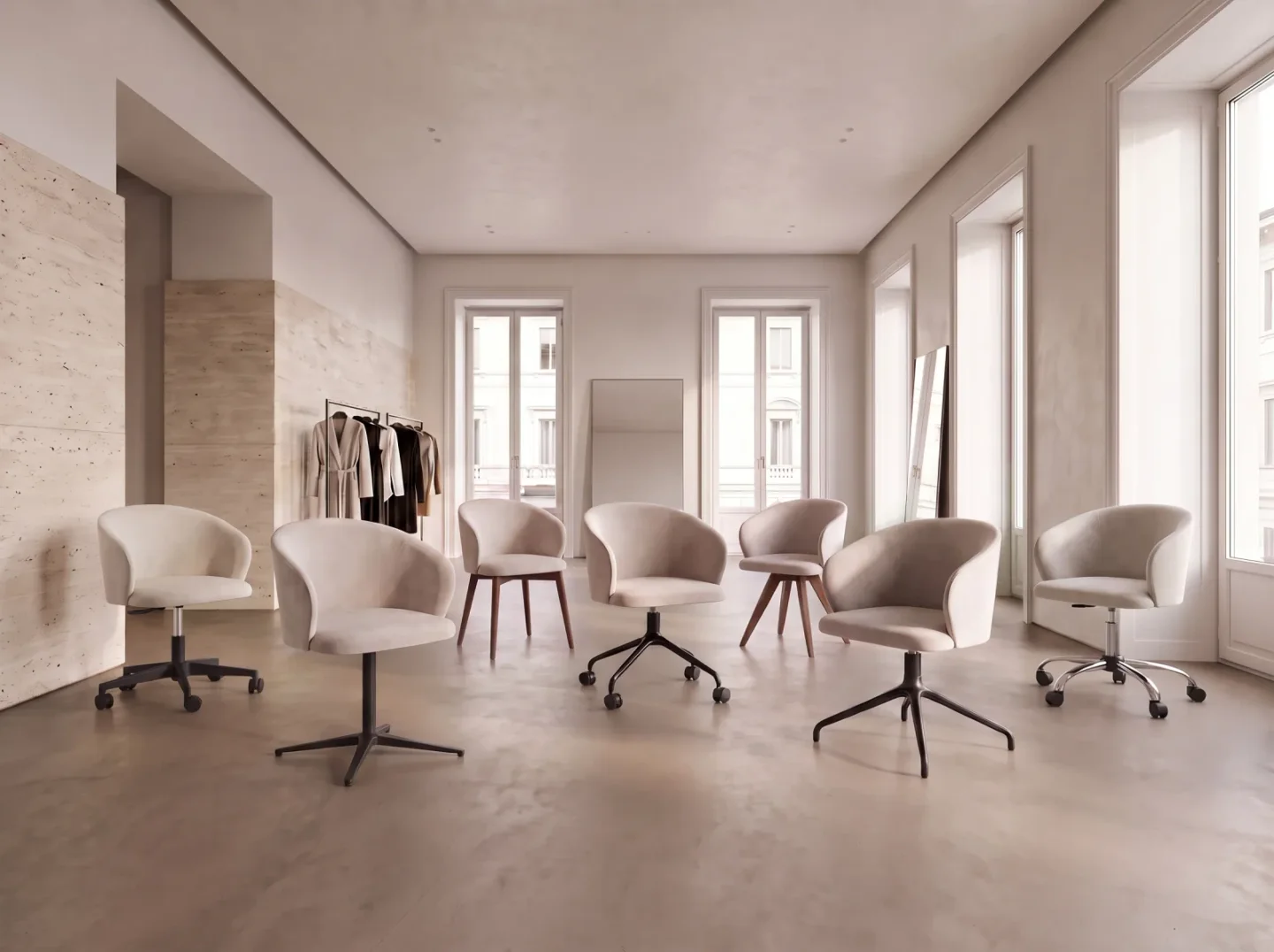 Cadeira Chanel Office Base Nylon — imagem 3