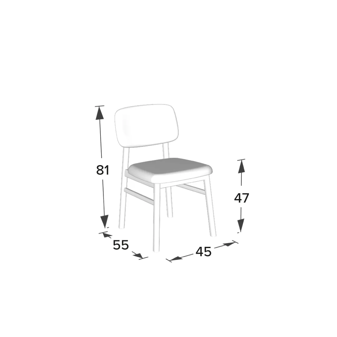 Cadeira Tereza Encosto Laminado — imagem 1