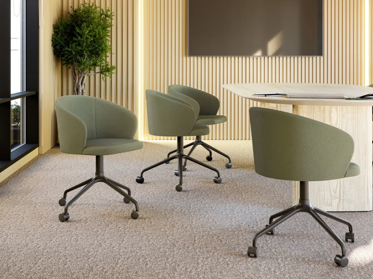 Cadeira Poltrona Chanel Giro com rodízios — imagem 11