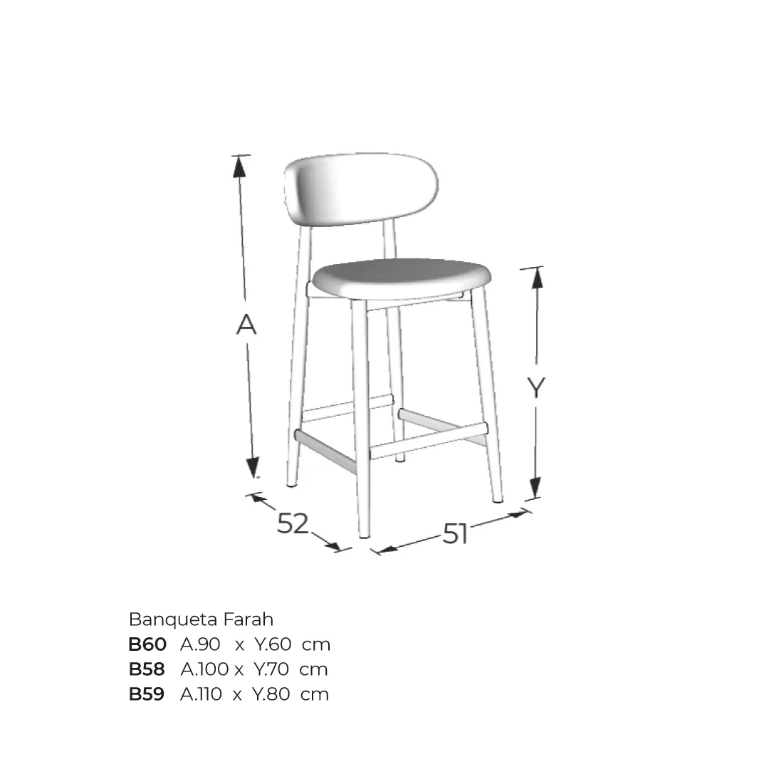 Banqueta Farah — imagem 3