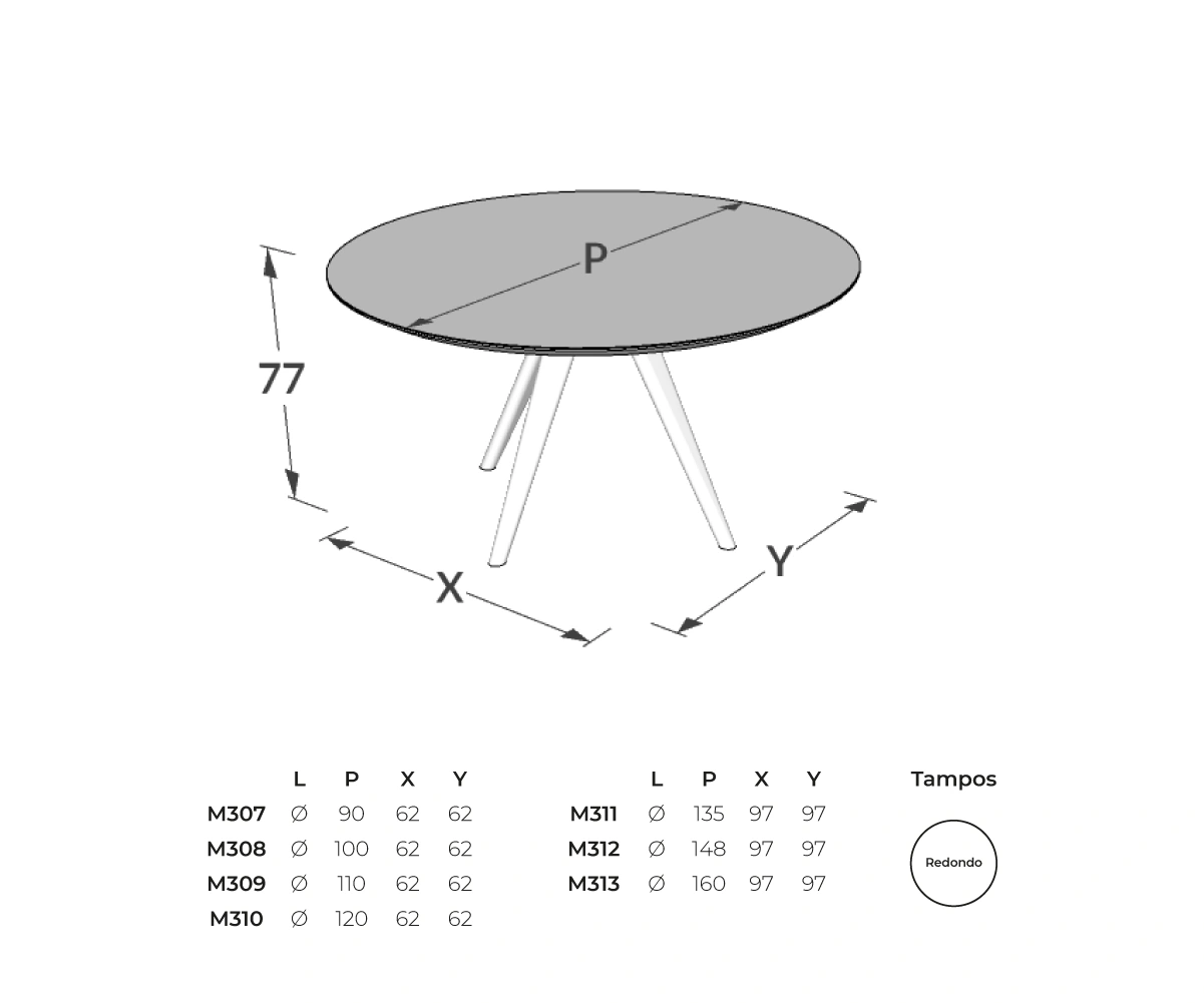 Mesa Lizzie Redonda — imagem 3