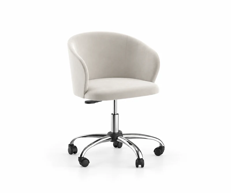 Cadeira Chanel Office Base Metal Cromado
